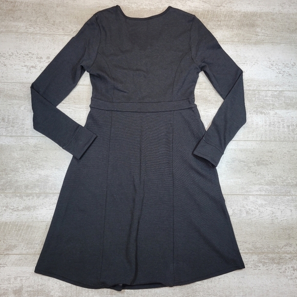 Toad & Co Tomboy 1 Pocket Dress Pullover Stretch Long Sleeve Vneck XS - Picture 5 of 7